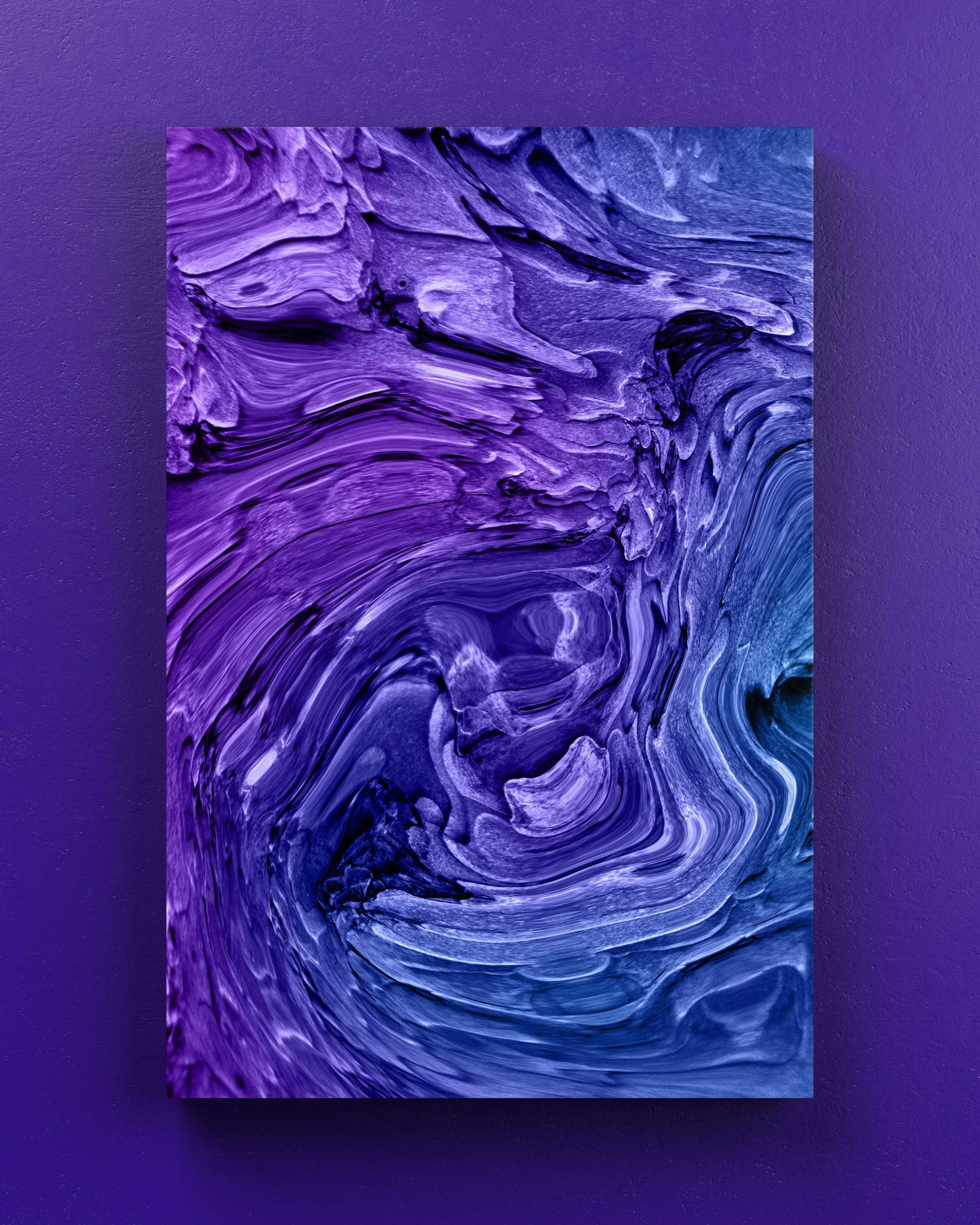 New Now art printed on artist canvas. Texture, art, abstract expressionism, contemporary fluid art.